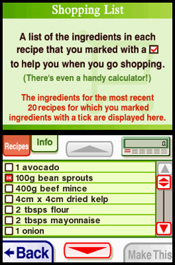Cooking guide screenshot